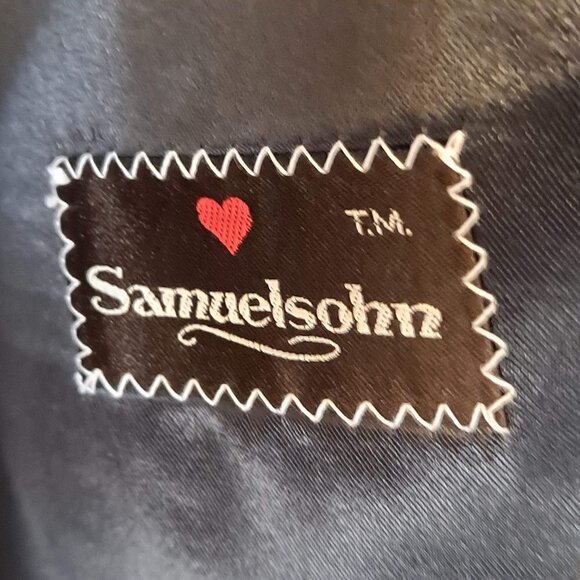 Harry Rosen Wool OverCoat Lined Samuelsohn Gray Herringbone Single Breasted - Picture 13 of 16